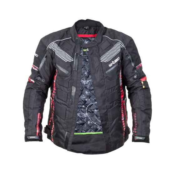 Men's motorcycle jacket W-TEC Kamicer NF-2100- Black/Red