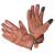 Leather Motorcycle Gloves W-TEC Dahmer - Dark Brown