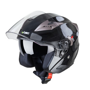 Motorcycle helmet W-TEC YM-627 - Black Matte - Bronze