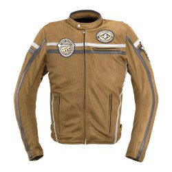 Men's Motorcycle Jacket W-TEC Bellvitage - Brown