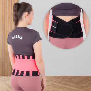 Neoprene Belt inSPORTline Waistrip - Pink