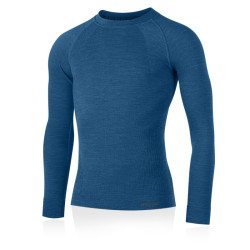 Men's thermal wool shirt LASTING Mapol, Dark Blue