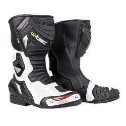 Motorcycle boots W-TEC Arkus, Black - White