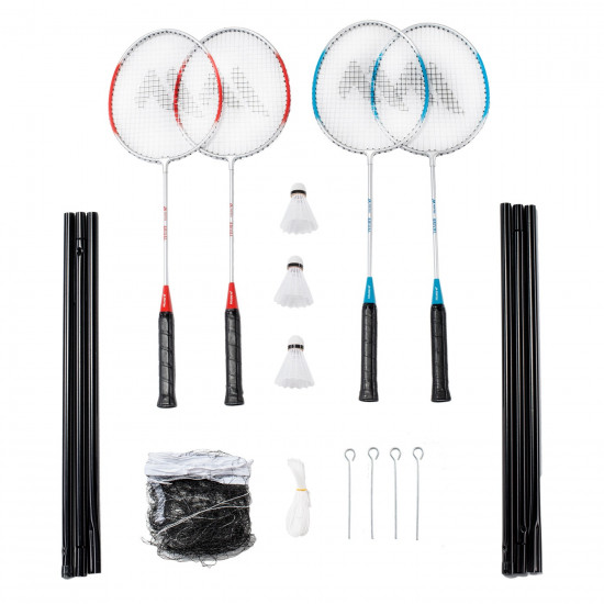 Badminton set MARTES 4Rival, White / Red Badminton set MARTES 4Rival, White / Red