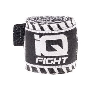 Elastic Boxing Hand Wraps IQ Venda II 2.5 m white pattern Elastic Boxing Hand Wraps IQ Venda II 2.5 m white pattern