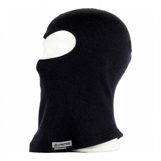 Merino wool Balaclava LASTING Bola, Black