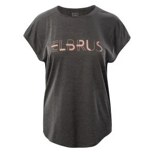 Women's breathable T-shirt ELBRUS Purus Wo s dark gray Women's breathable T-shirt ELBRUS Purus Wo s dark gray