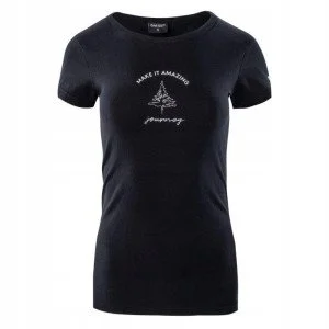 Women's T-shirt HI-TEC Lady Rone, Black Women's T-shirt HI-TEC Lady Rone, Black