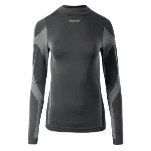 Womens thermal underwear top HI-TEC Lady Surmi Black/Gray