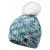 Women's Winter Hat HI-TEC Lady Vikna -White-Blue-Lime melange
