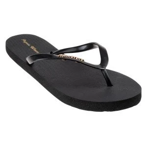 Women's flip flops AQUAWAVE Crystal, Black Women's flip flops AQUAWAVE Crystal, Black