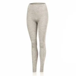 Womens merino wool thermal leggings LASTING Maura - beige