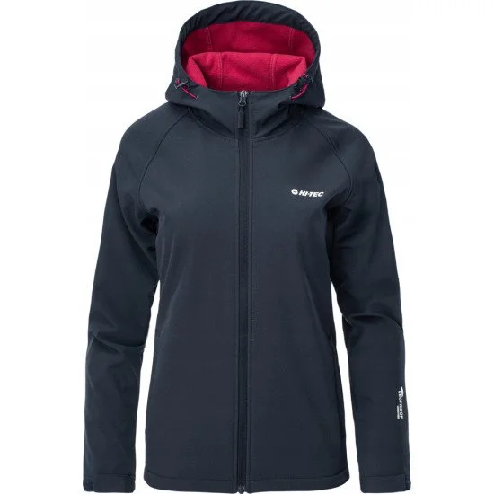 Women's softshell jacket HI-TEC Lady Neti II Blue nights-Sangria Women's softshell jacket HI-TEC Lady Neti II Blue nights-Sangria