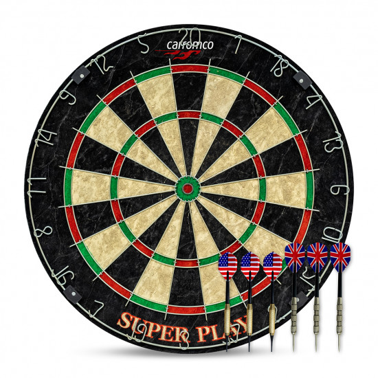 Dartboard CARROMCO Superplay Bristle Sisal Board