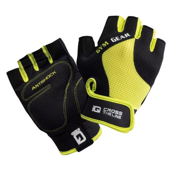 Fitness gloves IQ Demon - Black/Lime