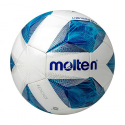 Molten Blue/White PVC Leather Football 
