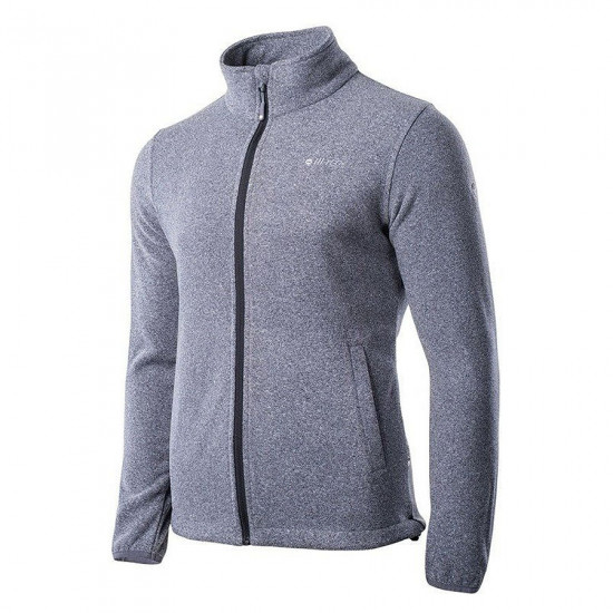 Men's fleece jacket HI-TEC Henis, Melange gray