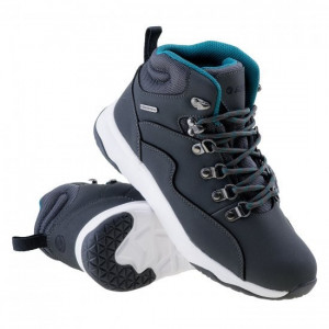 Ladies shoes HI-TEC Westis Mid WP Wo s, Dark gray / Turquoise