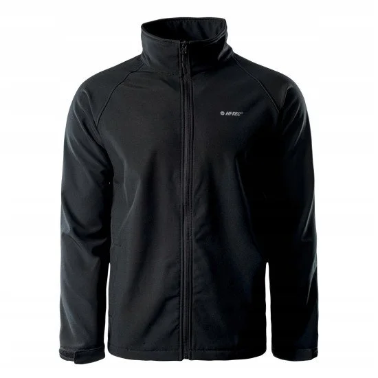 Mens softshell jacket HI-TEC Derai Black Mens softshell jacket HI-TEC Derai Black