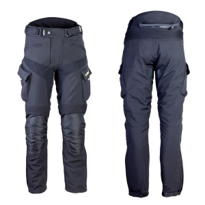 Men's motorcycle pants W-TEC Erkalis GS-1729, Black