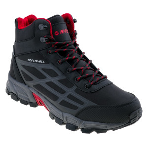 Mens outdoor boots HI-TEC Mitoko Mid WP Black/Red