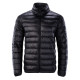 Mens Quilted Jacket IGUANA Blanco Black