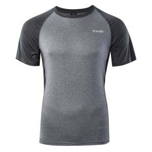 Men's breathable T-shirt HI-TEC Keno gray melange