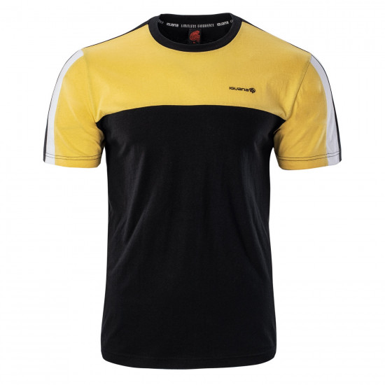 Men's T-shirt IGUANA Rampart, Black / Yellow