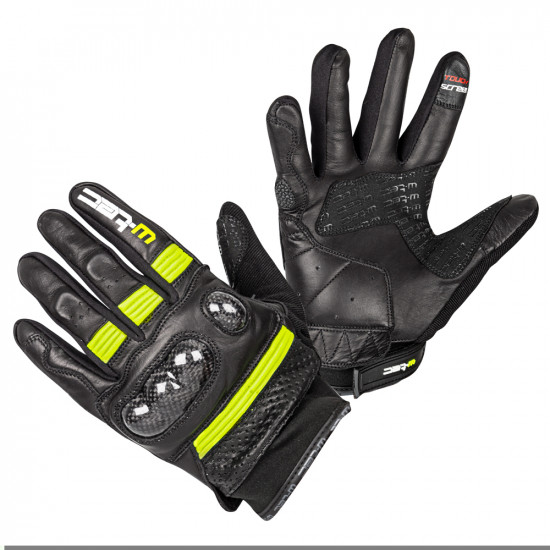 Motorcycle gloves W-TEC Rushin, Black / Yellow