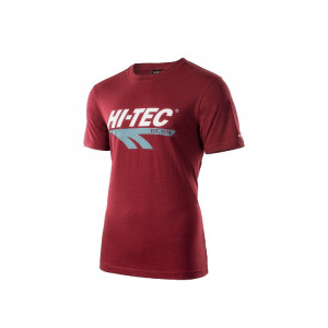 Mens T-shirt HI-TEC Retro, Dark red
