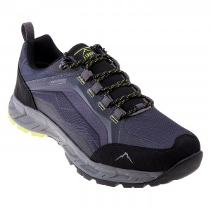 Mens shoes ELBRUS Embawa Low WP, Gray / Black / Lime