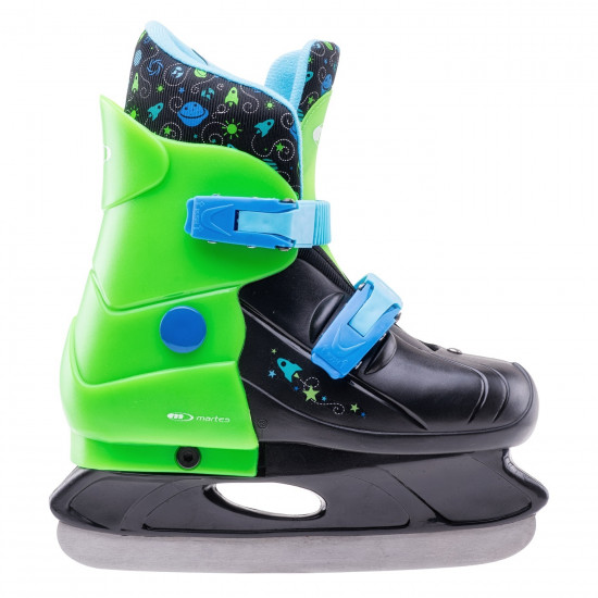 Children's ice skates MARTES Gagarin, Black / Green