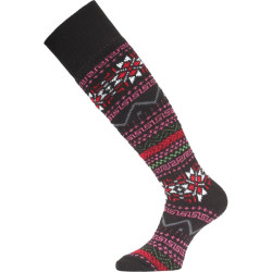 Ski socks LASTING SKW - black - red