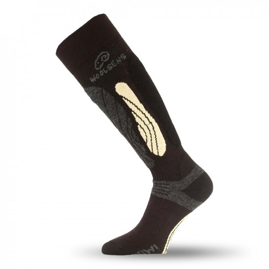 Ski socks LASTING SWI, Yellow Ski socks LASTING SWI, Yellow