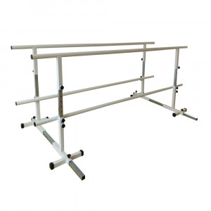 Parallel bars for rehabilitation with adjustable width