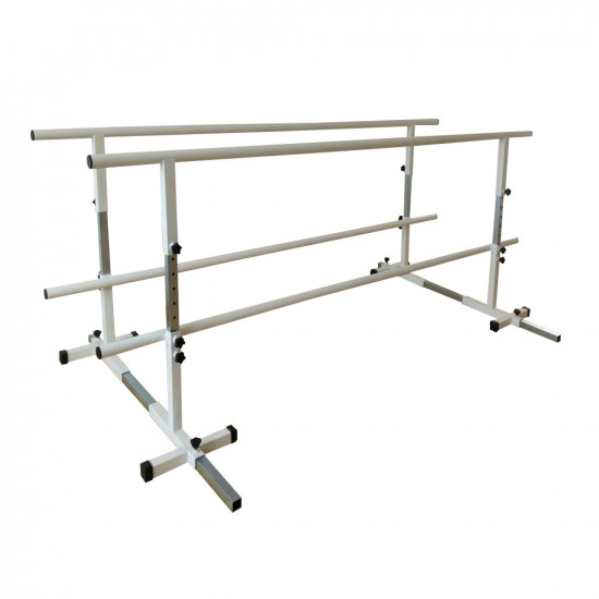 Parallel bars for rehabilitation with adjustable width