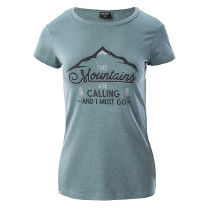 Womens T-shirt HI-TEC Lady Nulis silver pine melange