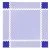 Set of corner pieces for flooring puzzle Simple, Blue