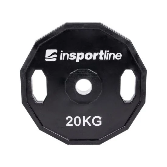 Rubber Coated Olympic Weight Plate Set inSPORTline Ruberton