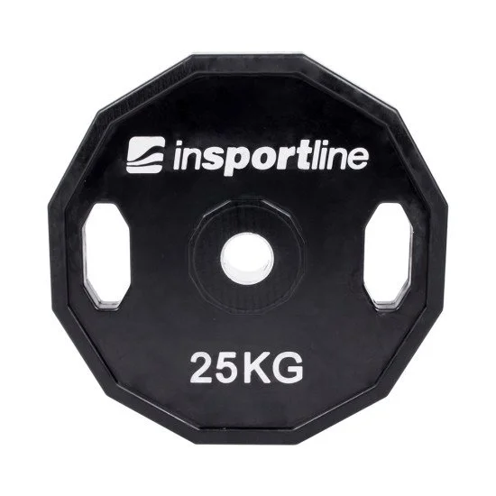 Rubber Coated Olympic Weight Plate Set inSPORTline Ruberton