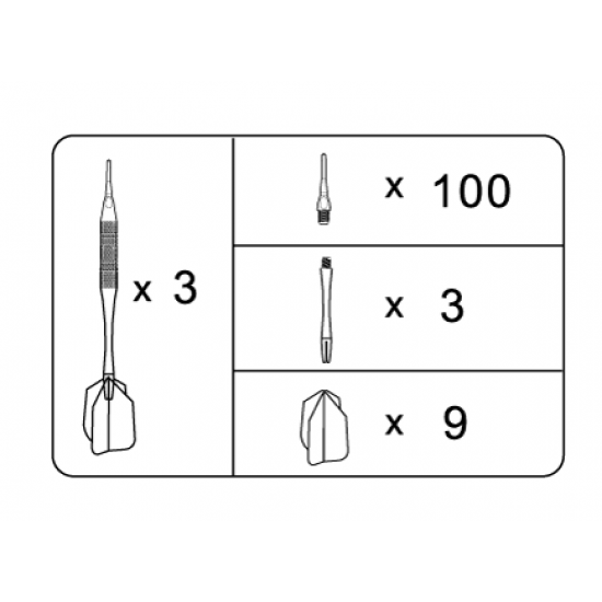 Darts arrows set ECHOWELL ACD 3900 Darts arrows set ECHOWELL ACD 3900