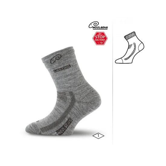 Juniors merino wool socks LASTING TJS, Grey Juniors merino wool socks LASTING TJS, Grey
