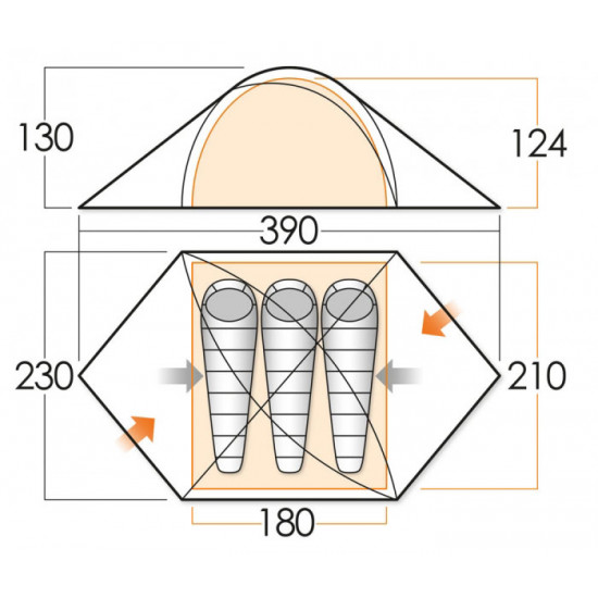 Tent VANGO Halo 300 Tent VANGO Halo 300