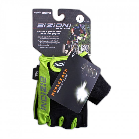 Cycling gloves BIZIONI GS33, Green