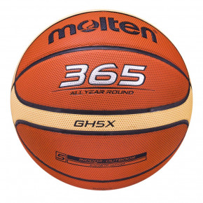 Tan Molten 365 X-Technologie Kunstleder Basketball Größe 5 