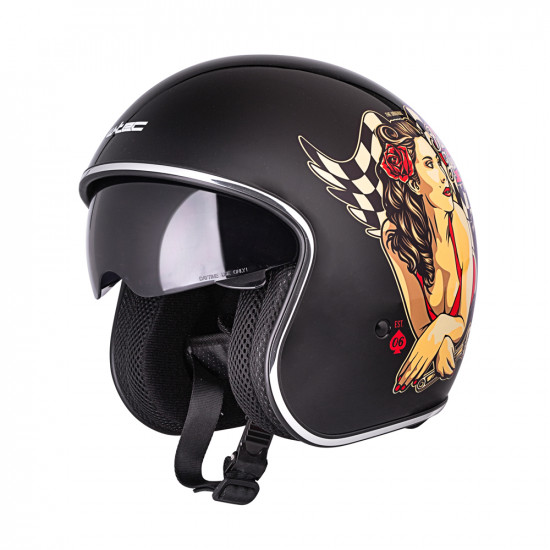 Moto helmet W-TEC V537 Black Heart, Lady