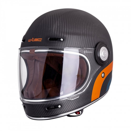Moto helmet W-TEC V135 Matt Carbon