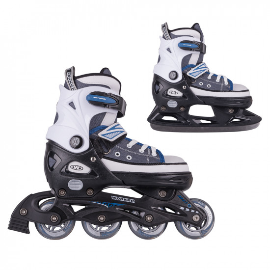 2-in-1 Skates/Rollerblades WORKER Gondo Blue