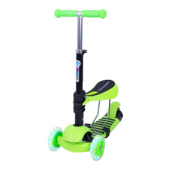 3-in-1 Scooter WORKER Nimbo, Green