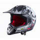 Junior motorcycle helmet W-TEC V310 black with scull